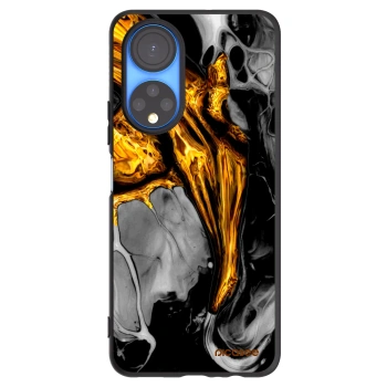 Picasee silikónový čierny obal pre Honor X7 - Black Gold