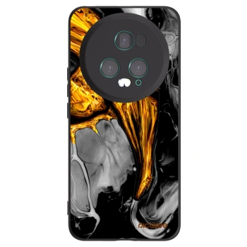Picasee silikónový čierny obal pre Honor Magic5 Pro - Black Gold