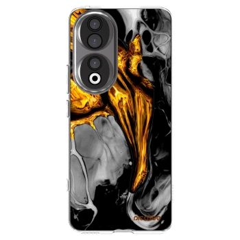Picasee silikónový prehľadný obal pre Honor 90 5G - Black Gold