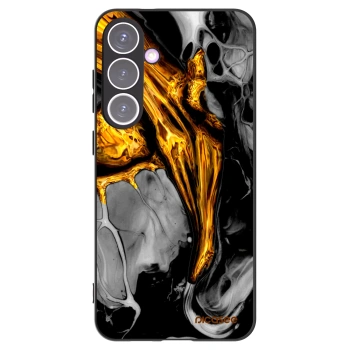 Picasee silikónový čierny obal pre Samsung Galaxy S24+ S926B 5G - Black Gold