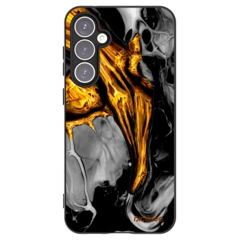 Picasee silikónový čierny obal pre Samsung Galaxy S23 FE S711B - Black Gold