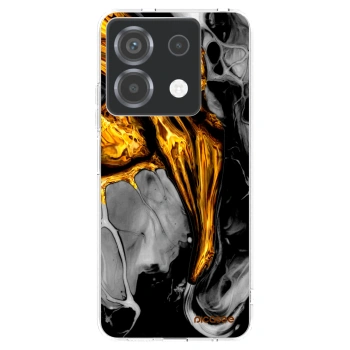 Picasee silikónový prehľadný obal pre Xiaomi Poco X6 - Black Gold