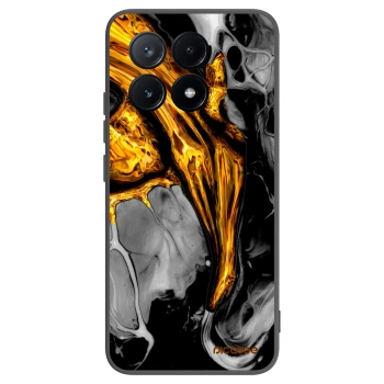 Picasee silikónový čierny obal pre Xiaomi Poco X6 Pro - Black Gold