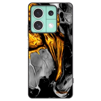 Picasee silikónový čierny obal pre Xiaomi Redmi Note 13 5G - Black Gold