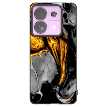 Picasee silikónový čierny obal pre Xiaomi Redmi Note 13 Pro 5G - Black Gold