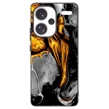 Picasee silikónový čierny obal pre Xiaomi Redmi Note 13 Pro+ 5G - Black Gold