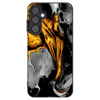Picasee silikónový čierny obal pre Samsung Galaxy A25 A256B 5G - Black Gold