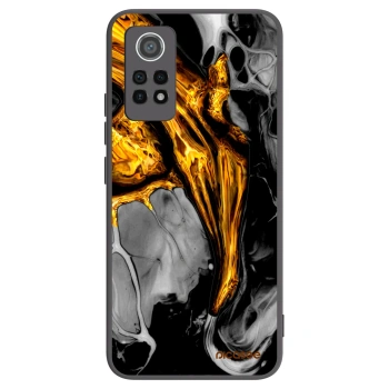 Picasee silikónový čierny obal pre Xiaomi Redmi Note 12 Pro 4G - Black Gold