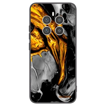 Picasee silikónový čierny obal pre Realme 12 Pro 5G - Black Gold