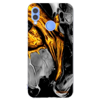 Picasee silikónový prehľadný obal pre Huawei P Smart 2019 - Black Gold