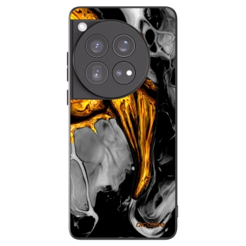 Picasee silikónový čierny obal pre OnePlus 12 5G - Black Gold
