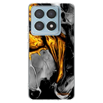 Picasee silikónový prehľadný obal pre Xiaomi 14T Pro - Black Gold