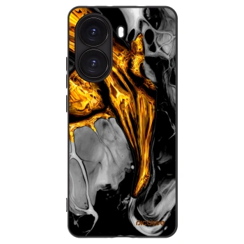 Picasee silikónový čierny obal pre Xiaomi Poco X7 Pro 5G - Black Gold