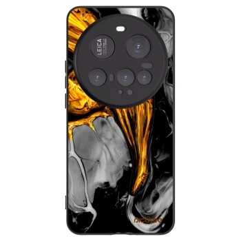 Picasee silikónový čierny obal pre Xiaomi 15 Ultra - Black Gold
