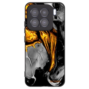 Picasee silikónový čierny obal pre Xiaomi 15 - Black Gold