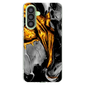 Picasee silikónový prehľadný obal pre Samsung Galaxy A26 5G A266B - Black Gold