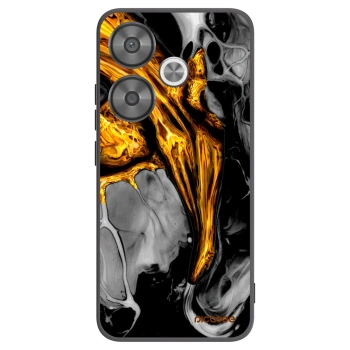 Picasee silikónový čierny obal pre Xiaomi Poco F6 - Black Gold