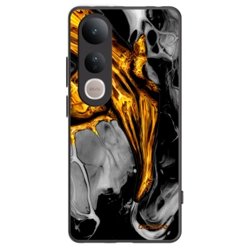 Picasee silikónový čierny obal pre Vivo V50 Lite 5G - Black Gold