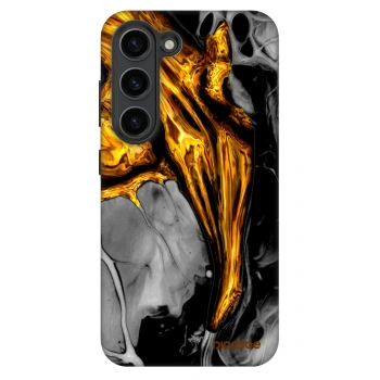 Picasee Fashion Case pre Samsung Galaxy S23+ 5G - Black Gold
