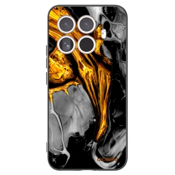 Picasee silikónový čierny obal pre Xiaomi 15T Pro - Black Gold