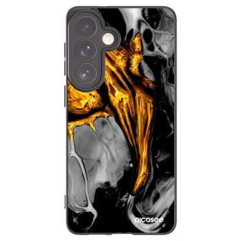 Picasee silikónový čierny obal pre Samsung Galaxy S26+ - Black Gold
