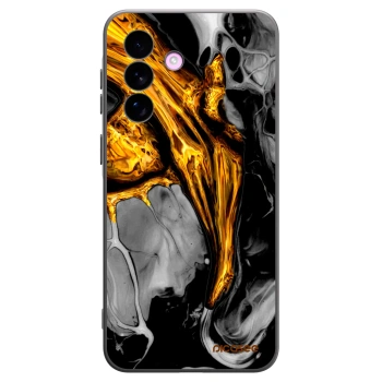 Picasee silikónový čierny obal pre Samsung Galaxy A57 5G - Black Gold