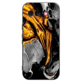 Picasee silikónový čierny obal pre Google Pixel 10a - Black Gold