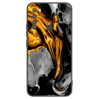 Picasee silikónový čierny obal pre Xiaomi Redmi Note 8 - Black Gold