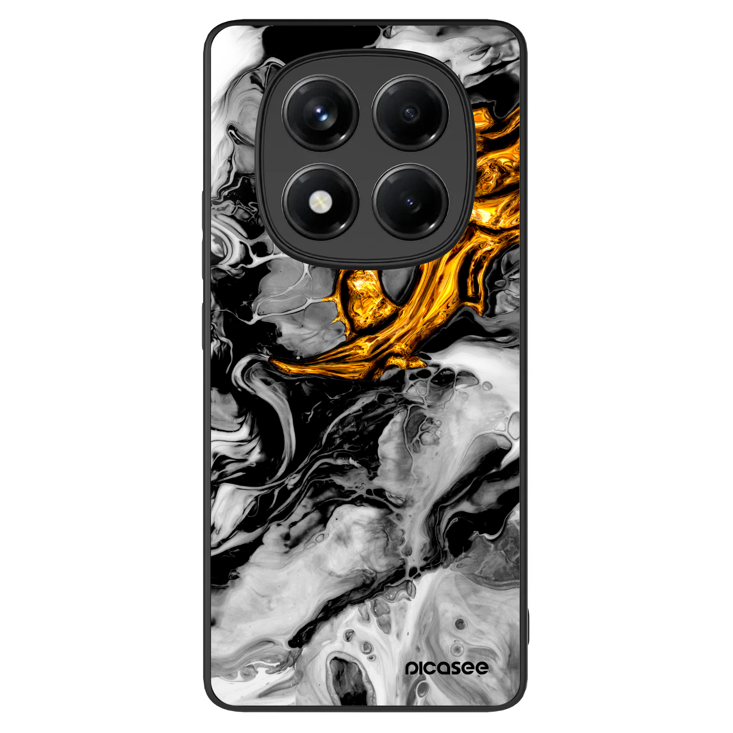Picasee ULTIMATE CASE pro Xiaomi Redmi Note 14 Pro+ 5G - Black Gold 2