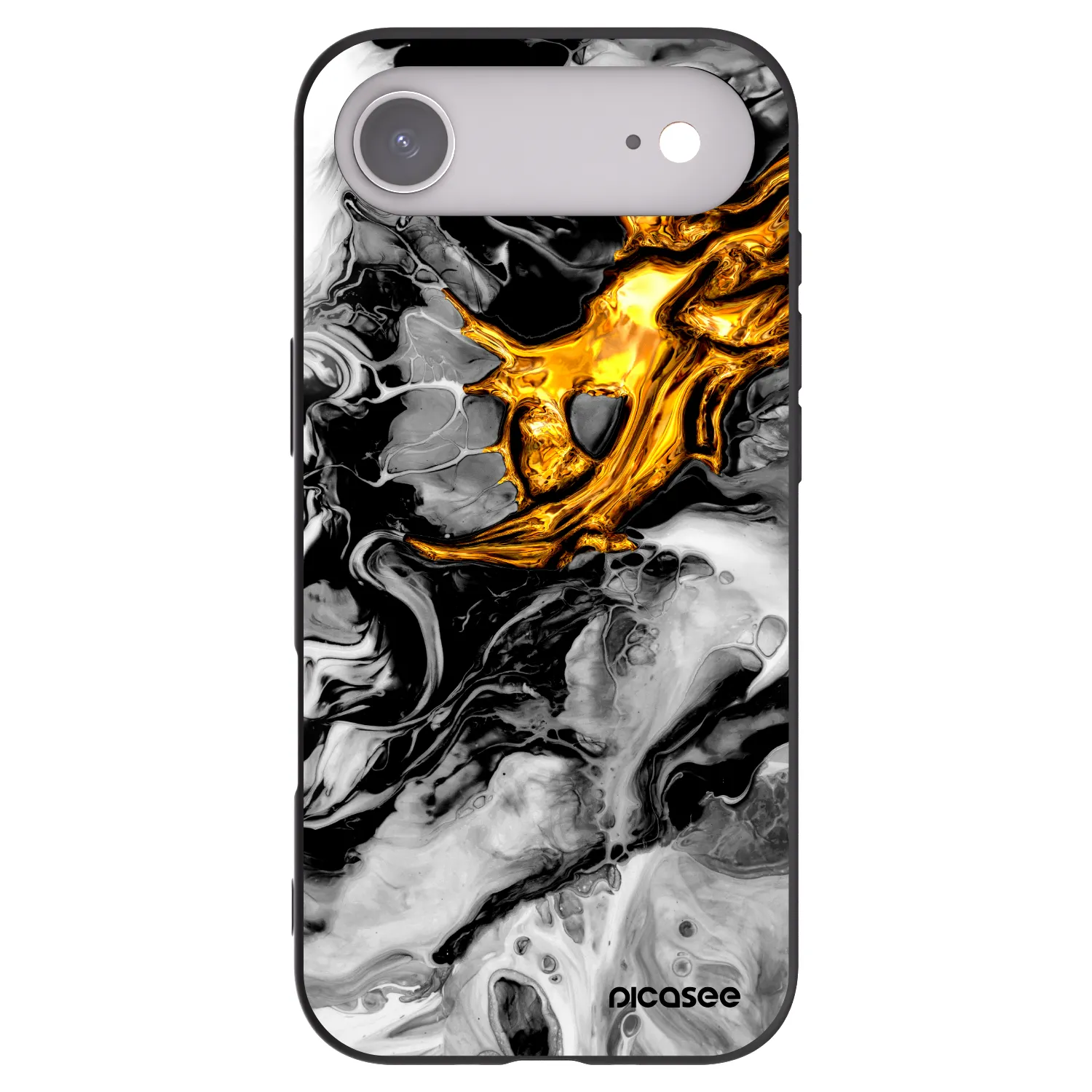 Picasee silikónový čierny obal pre Apple iPhone Air - Black Gold 2