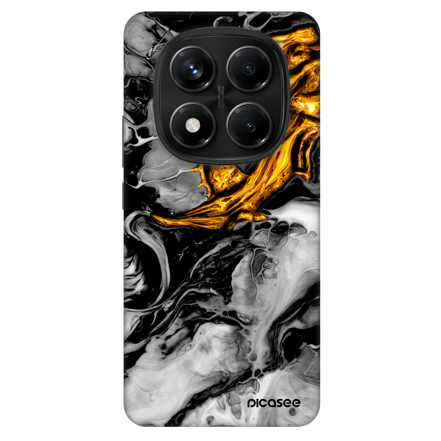 Fashion Case pre Xiaomi Redmi Note 14 Pro 5G - Black Gold 2