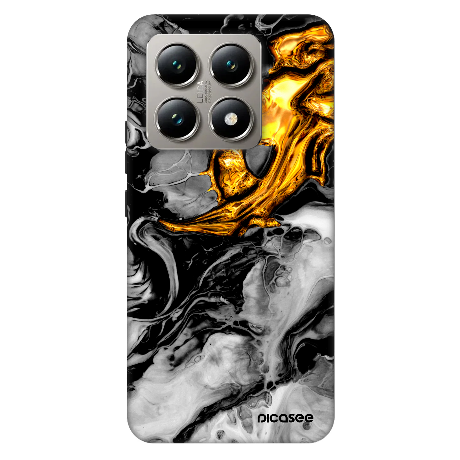 Picasee Fashion Case pre Xiaomi 14T - Black Gold 2