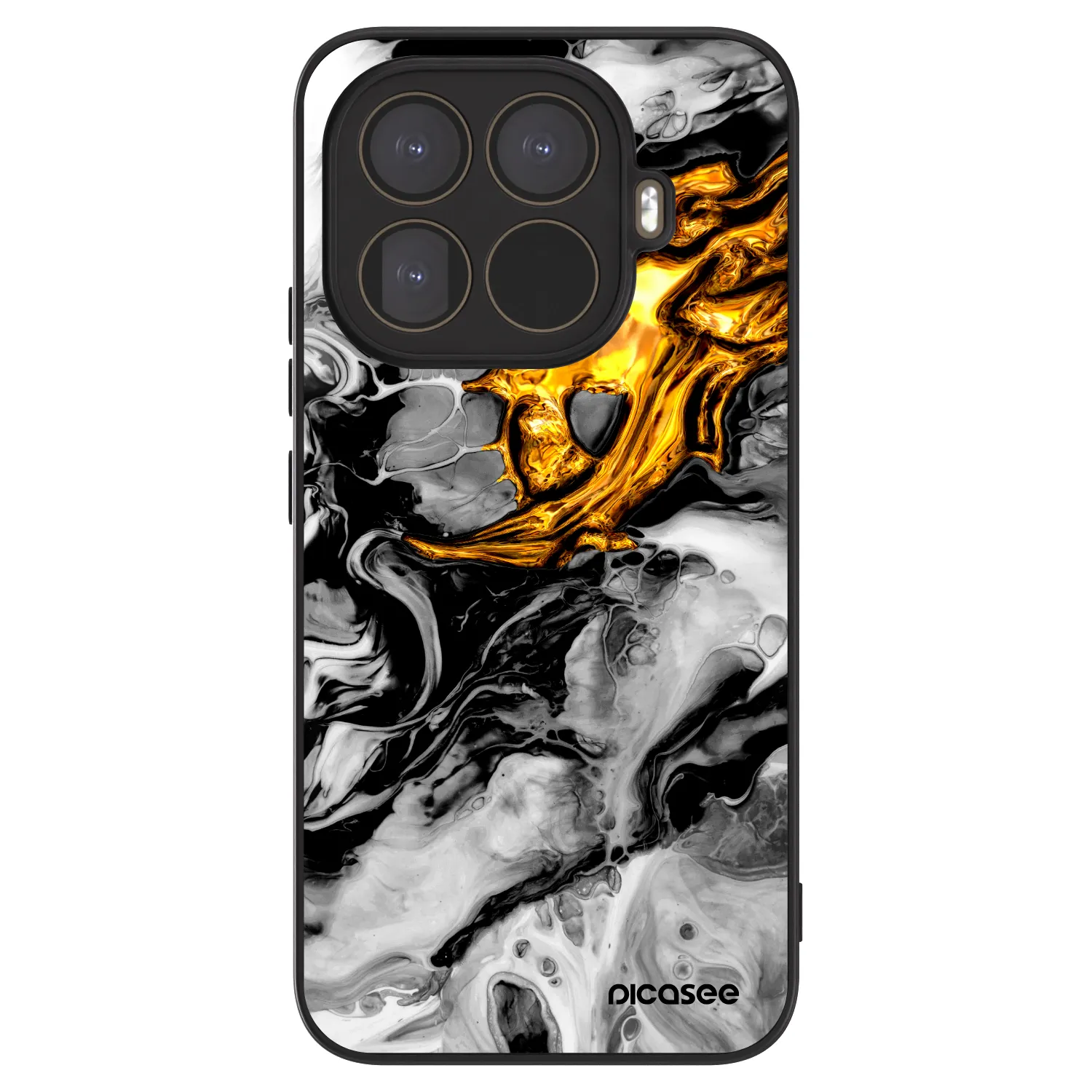 Picasee ULTIMATE CASE pro Xiaomi 15T Pro - Black Gold 2