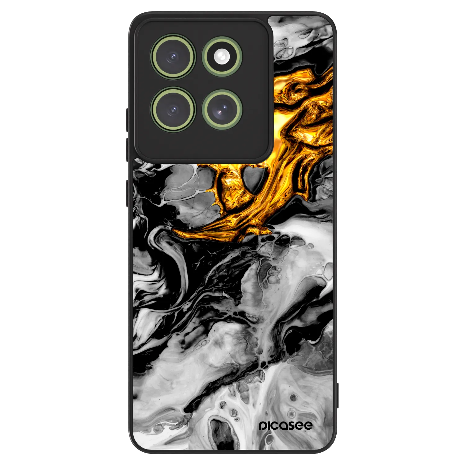 Picasee ULTIMATE CASE pro Motorola Moto G86 Power 5G - Black Gold 2