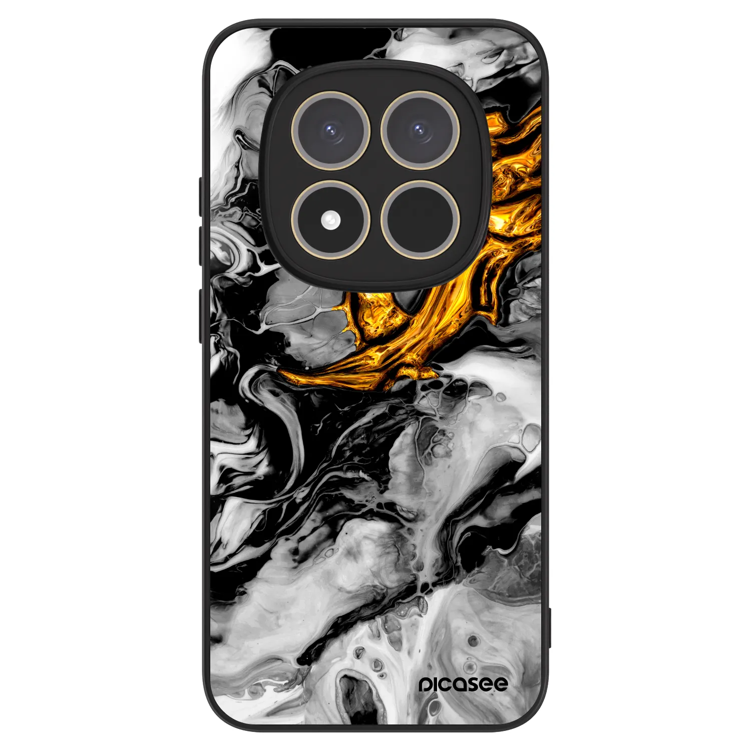 Picasee ULTIMATE CASE pro Xiaomi Redmi Note 15 Pro 5G - Black Gold 2