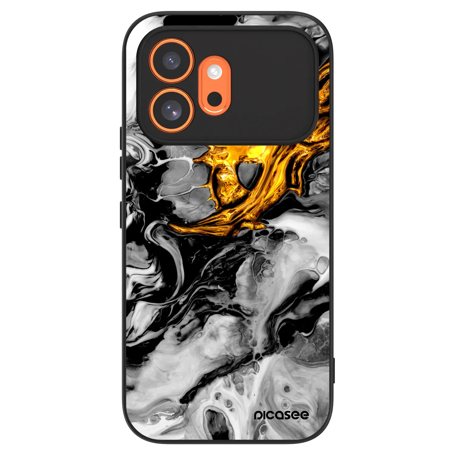 Picasee ULTIMATE CASE pro Honor 600 - Black Gold 2