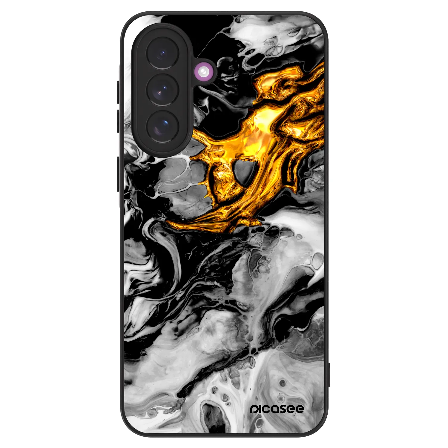 Picasee ULTIMATE CASE pro Samsung Galaxy A37 - Black Gold 2