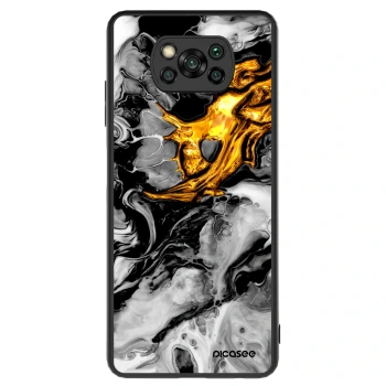 Obal pre Xiaomi Poco X3 - Black Gold 2