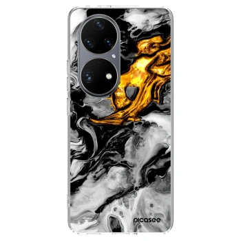 Obal pre Huawei P50 - Black Gold 2