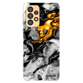 Picasee silikónový prehľadný obal pre Samsung Galaxy A33 5G A336 - Black Gold 2