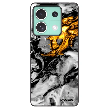 Picasee silikónový čierny obal pre Xiaomi Redmi Note 13 5G - Black Gold 2