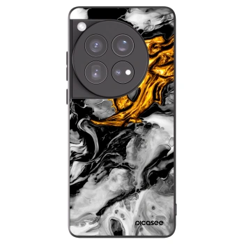 Picasee silikónový čierny obal pre OnePlus 12 5G - Black Gold 2