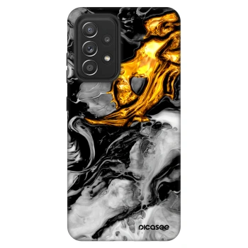 Obal pre Samsung Galaxy A52 5G A525F - Black Gold 2
