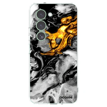 Picasee silikónový prehľadný obal pre Xiaomi Redmi 15 5G - Black Gold 2