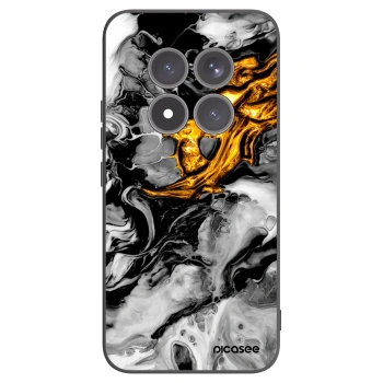 Picasee silikónový čierny obal pre Xiaomi Redmi Note 15 Pro+ - Black Gold 2