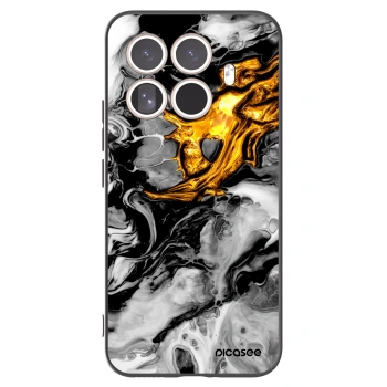Picasee silikónový čierny obal pre Xiaomi 15T Pro - Black Gold 2