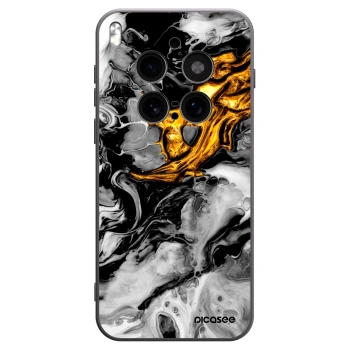 Picasee silikónový čierny obal pre Vivo X300 Pro - Black Gold 2