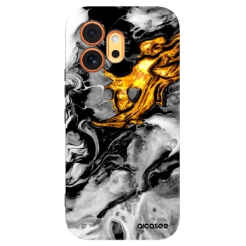 Picasee silikónový čierny obal pre Honor 600 - Black Gold 2
