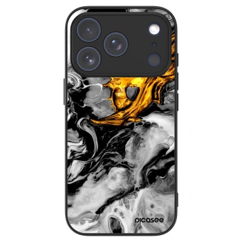Picasee ULTIMATE CASE pro Apple iPhone 18 Pro - Black Gold 2