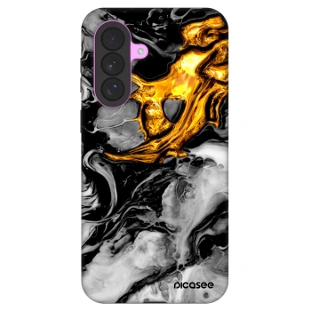 Picasee Fashion Case pre Samsung Galaxy A37 - Black Gold 2